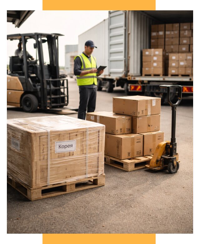Доставка грузов в Корею из России от 36285 р. | СетСервис-Арт